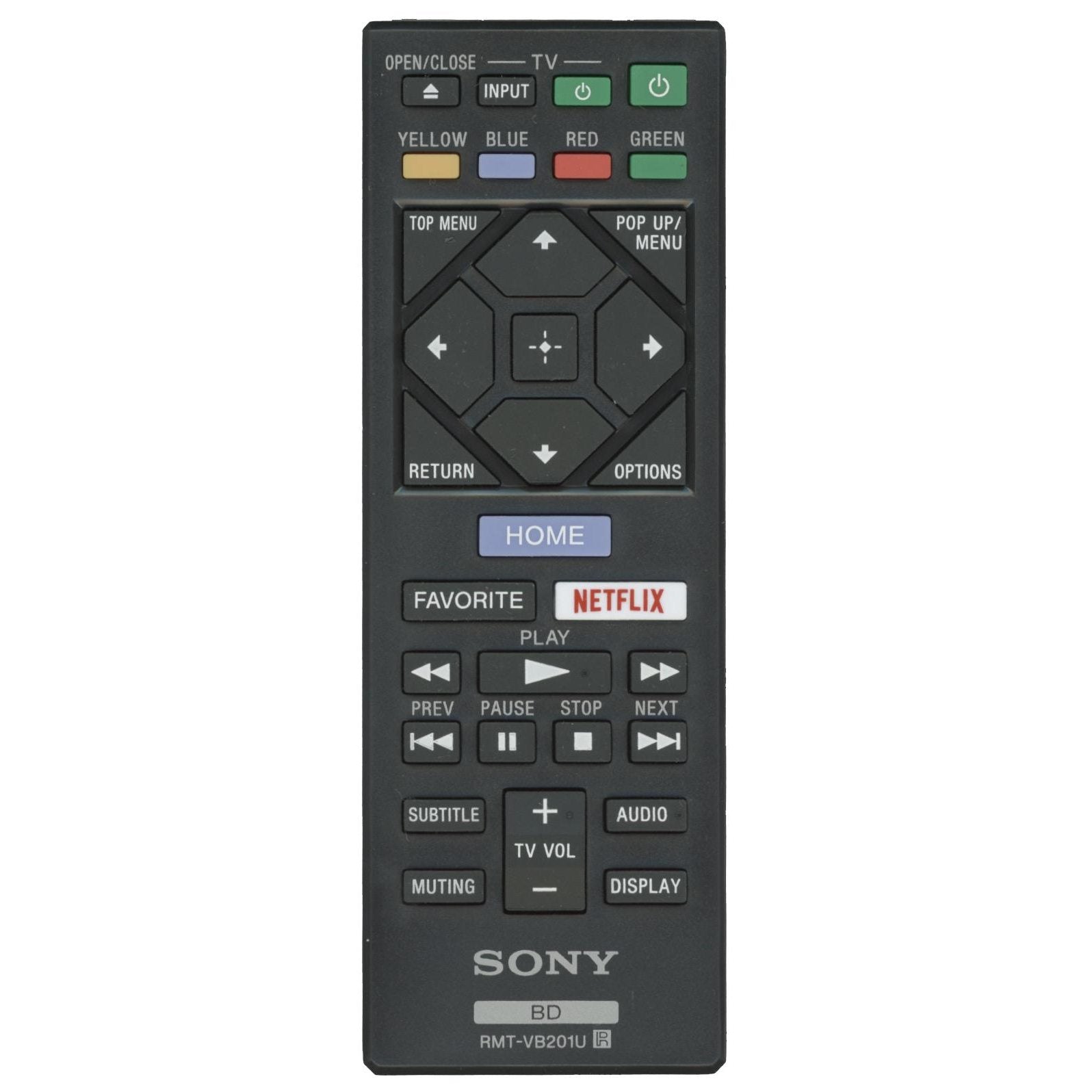 Télécommande Blu-ray Sony RMTVB201U