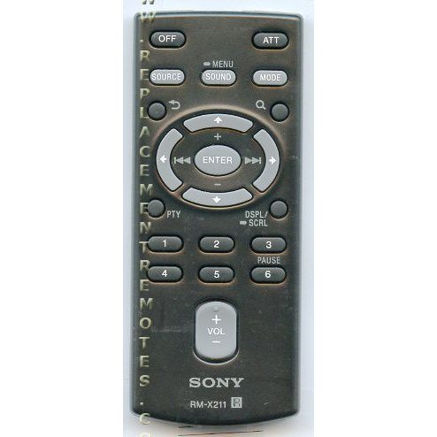 Control remoto de audio para automóvil Sony RMX211