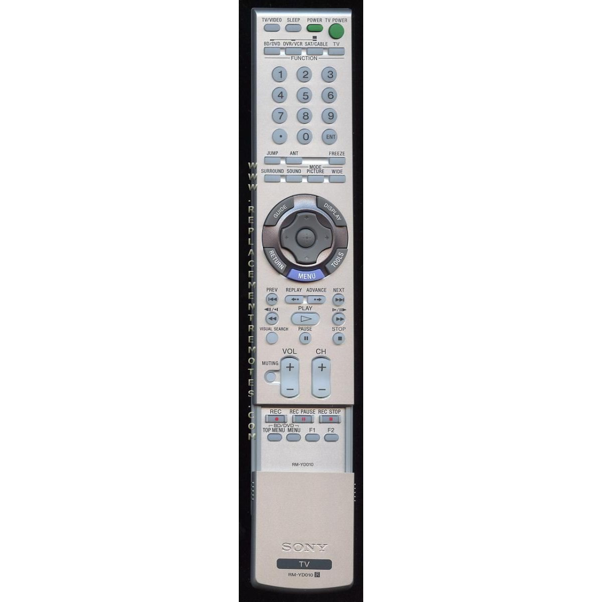 Télécommande pour téléviseur Sony RMYD010
