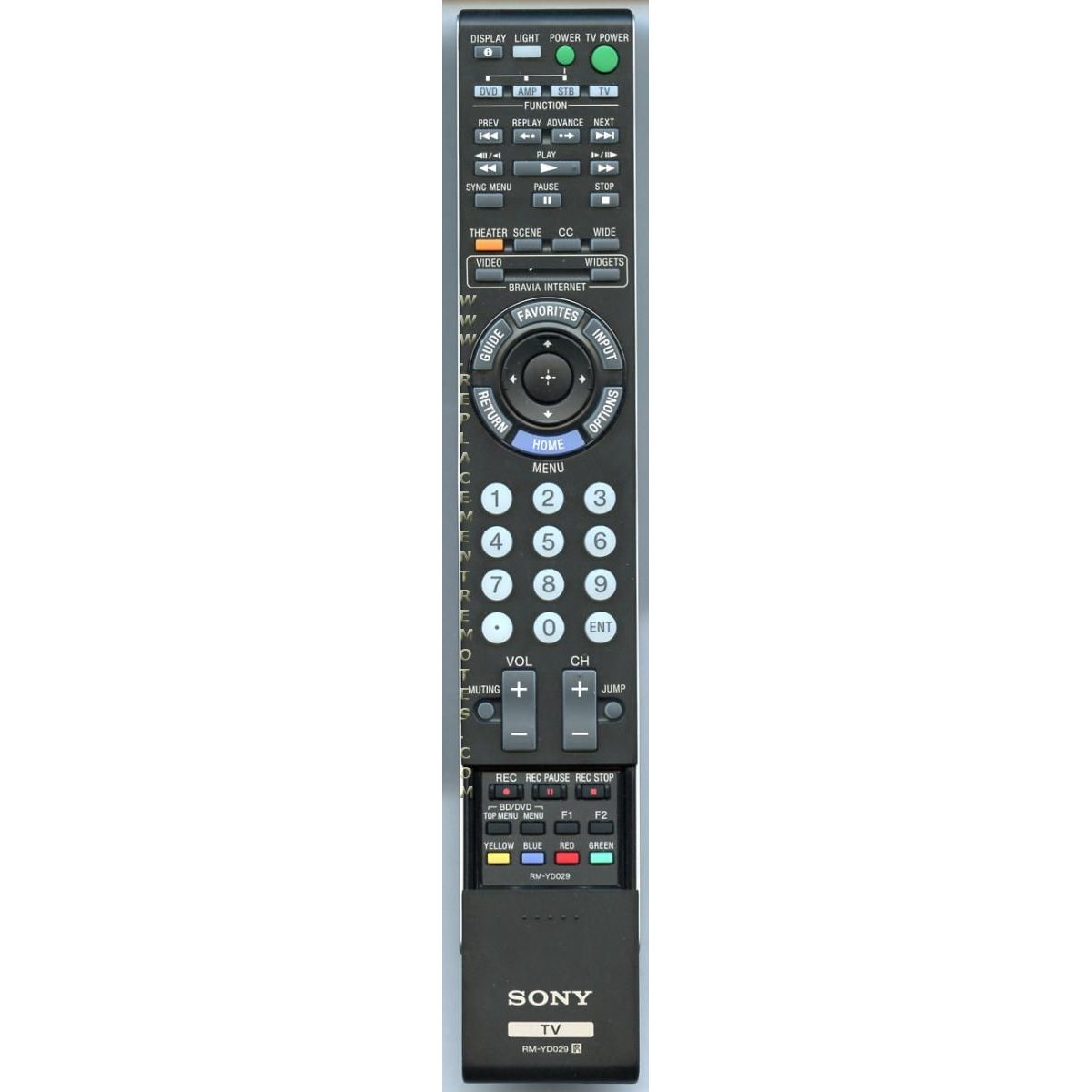 Control remoto para televisor Sony RMYD029