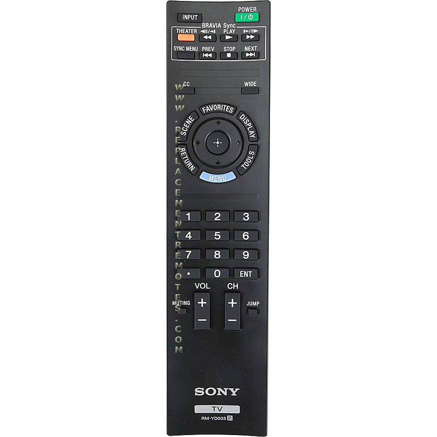 Control remoto para televisor Sony RMYD035