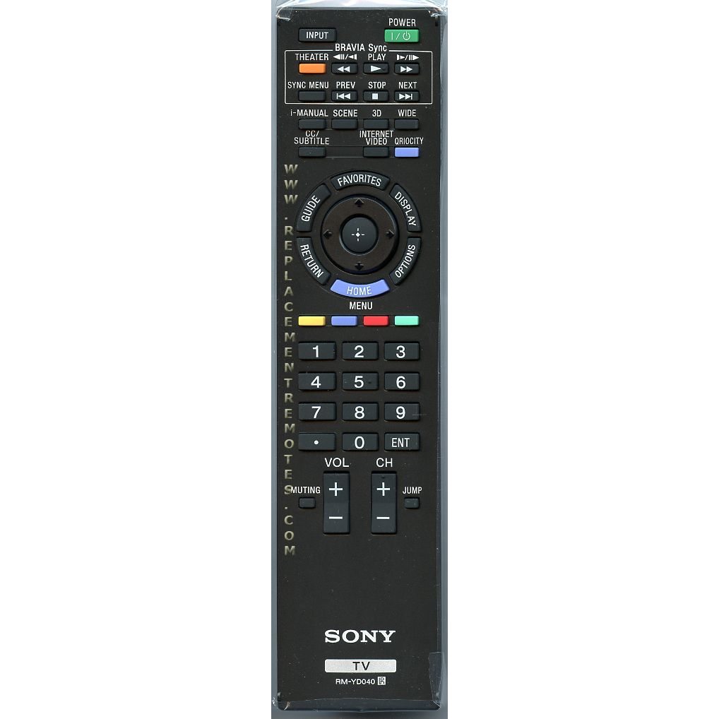 Sony RM-YD040 TV Remote Control - RMYD040