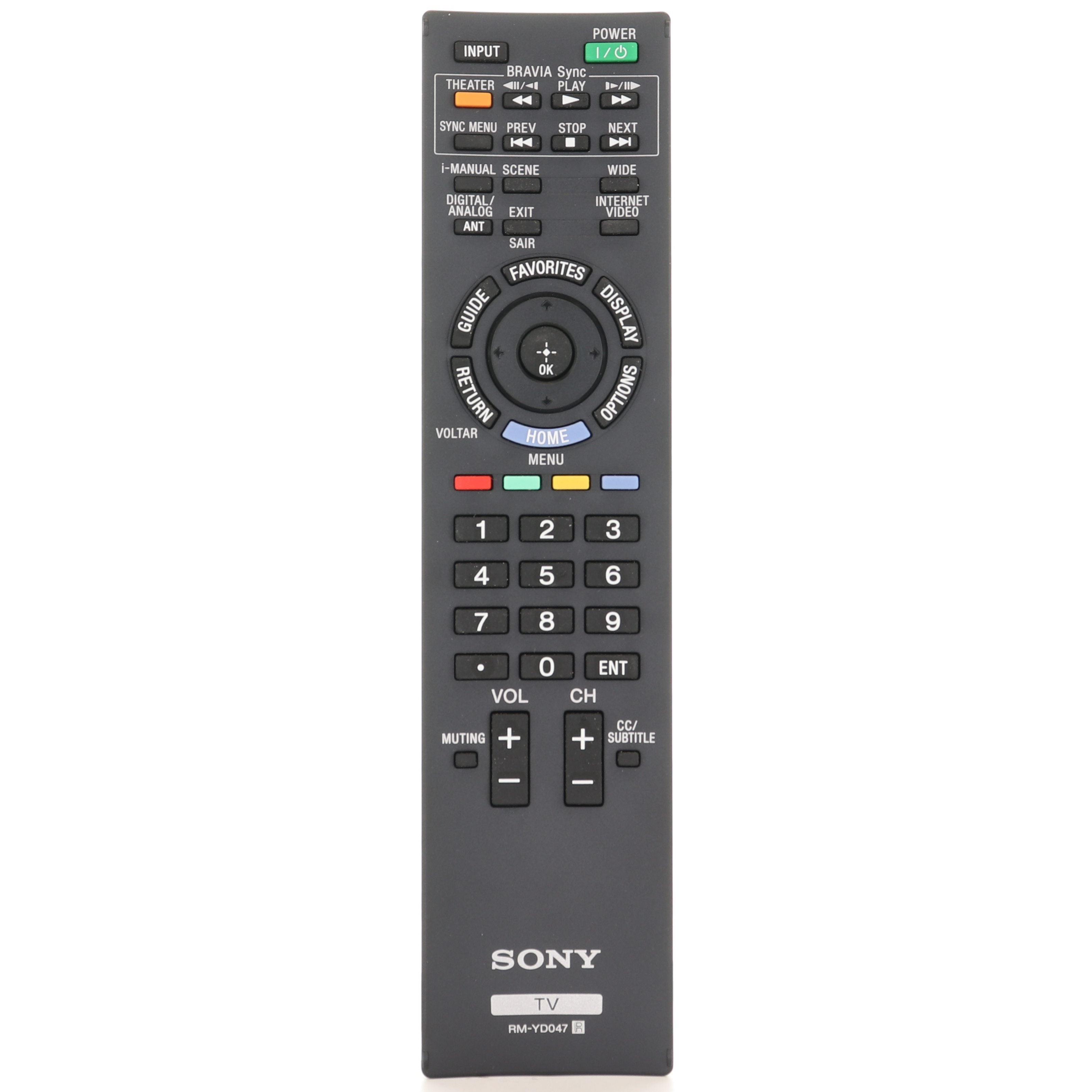 Control remoto para televisor Sony RMYD047