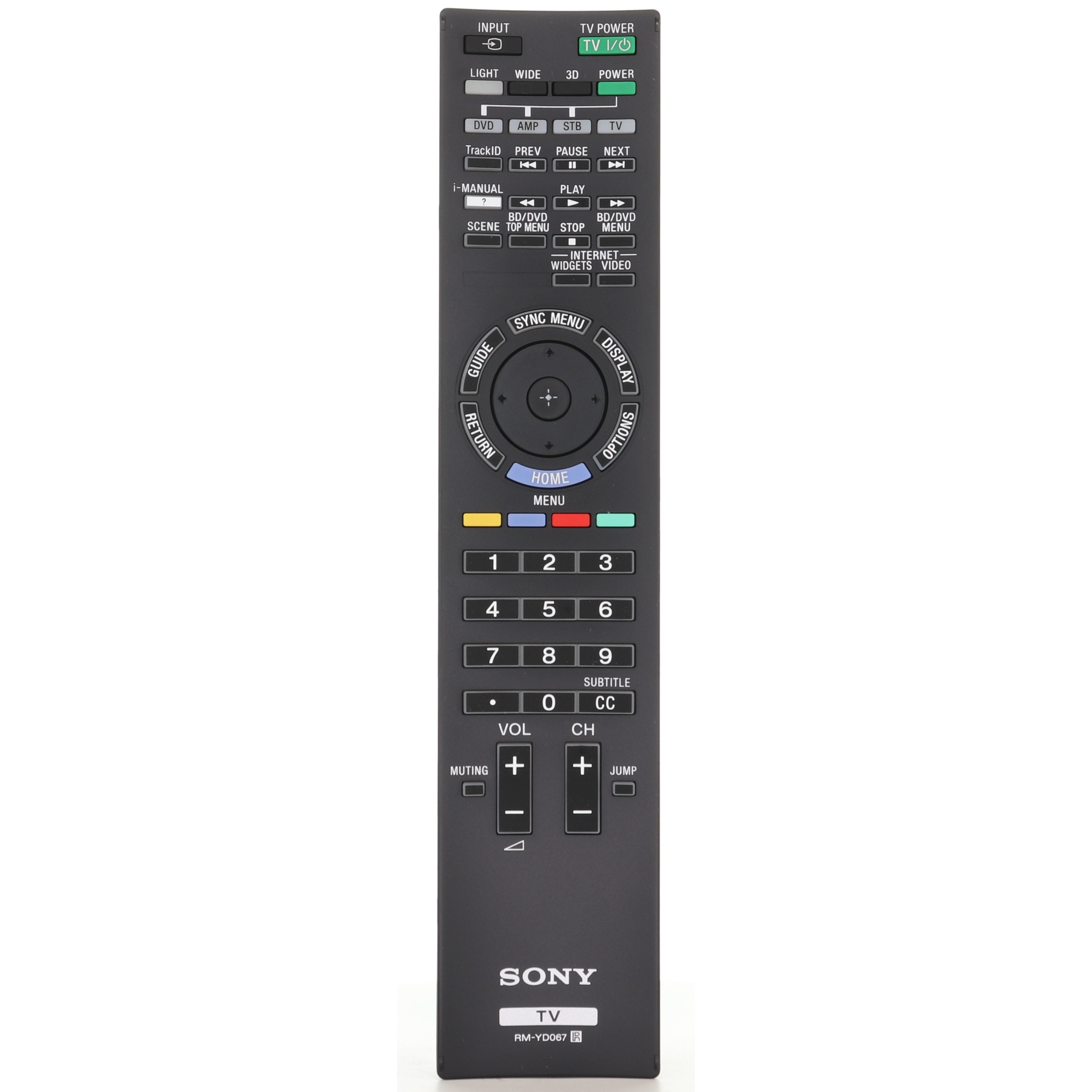 Control remoto para televisor Sony RMYD067
