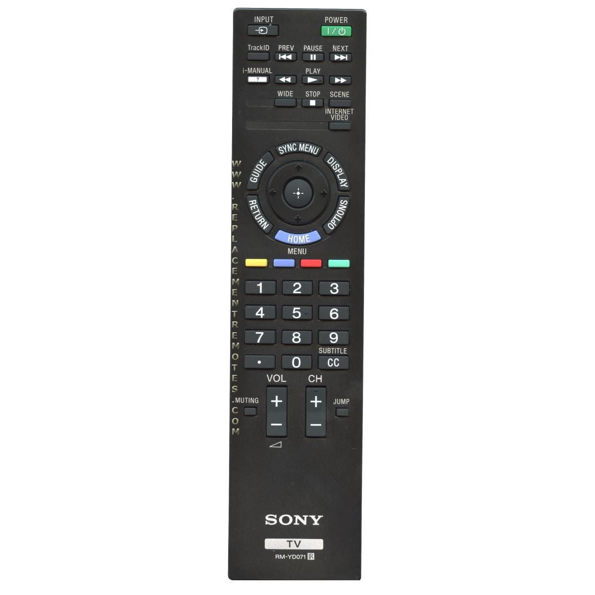Control remoto para televisor Sony RMYD071