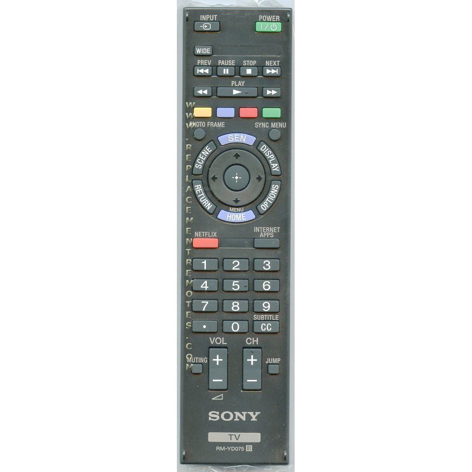 Sony RM-YD075 TV Remote Control - RMYD075