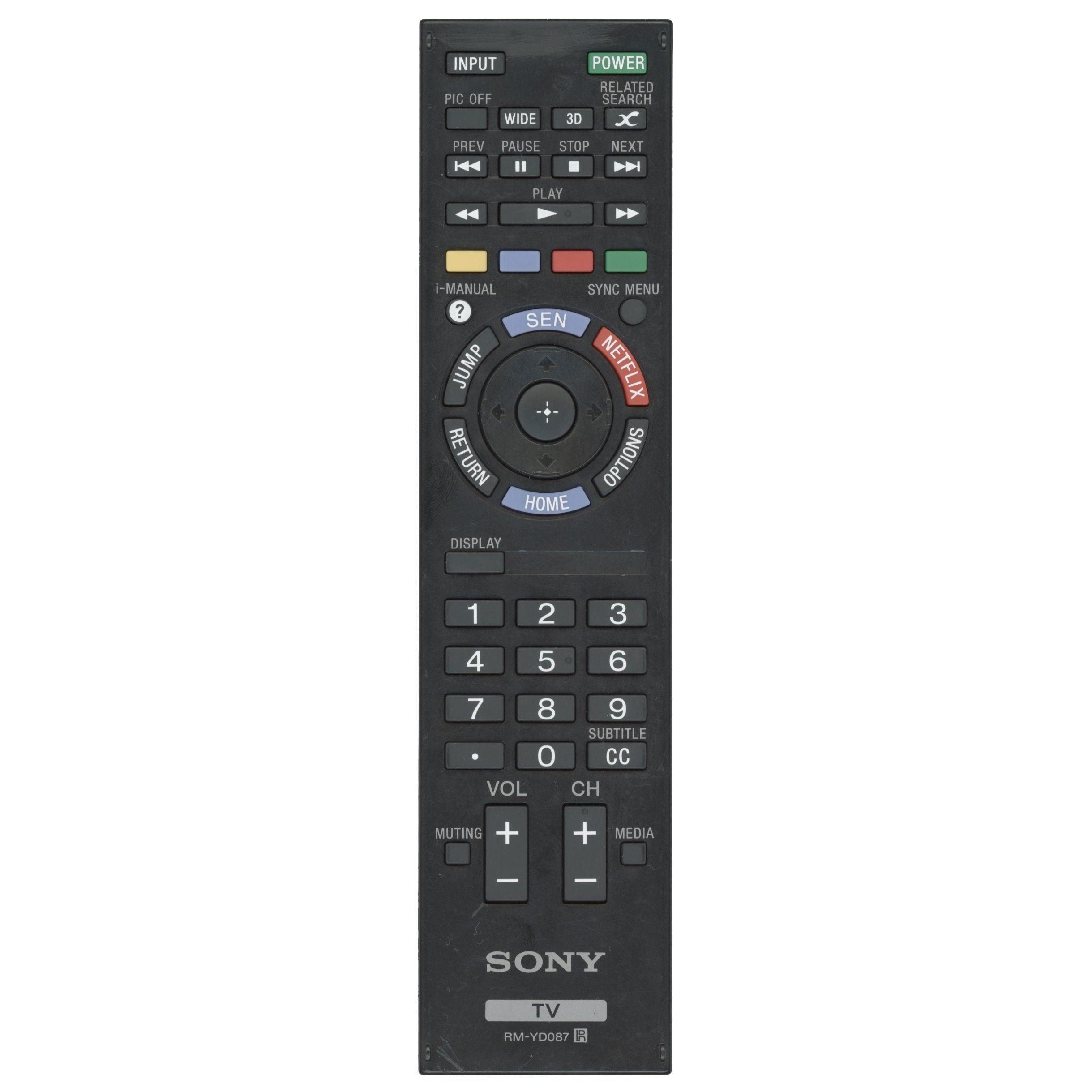 Sony RM-YD087 TV Remote Control - RMYD087