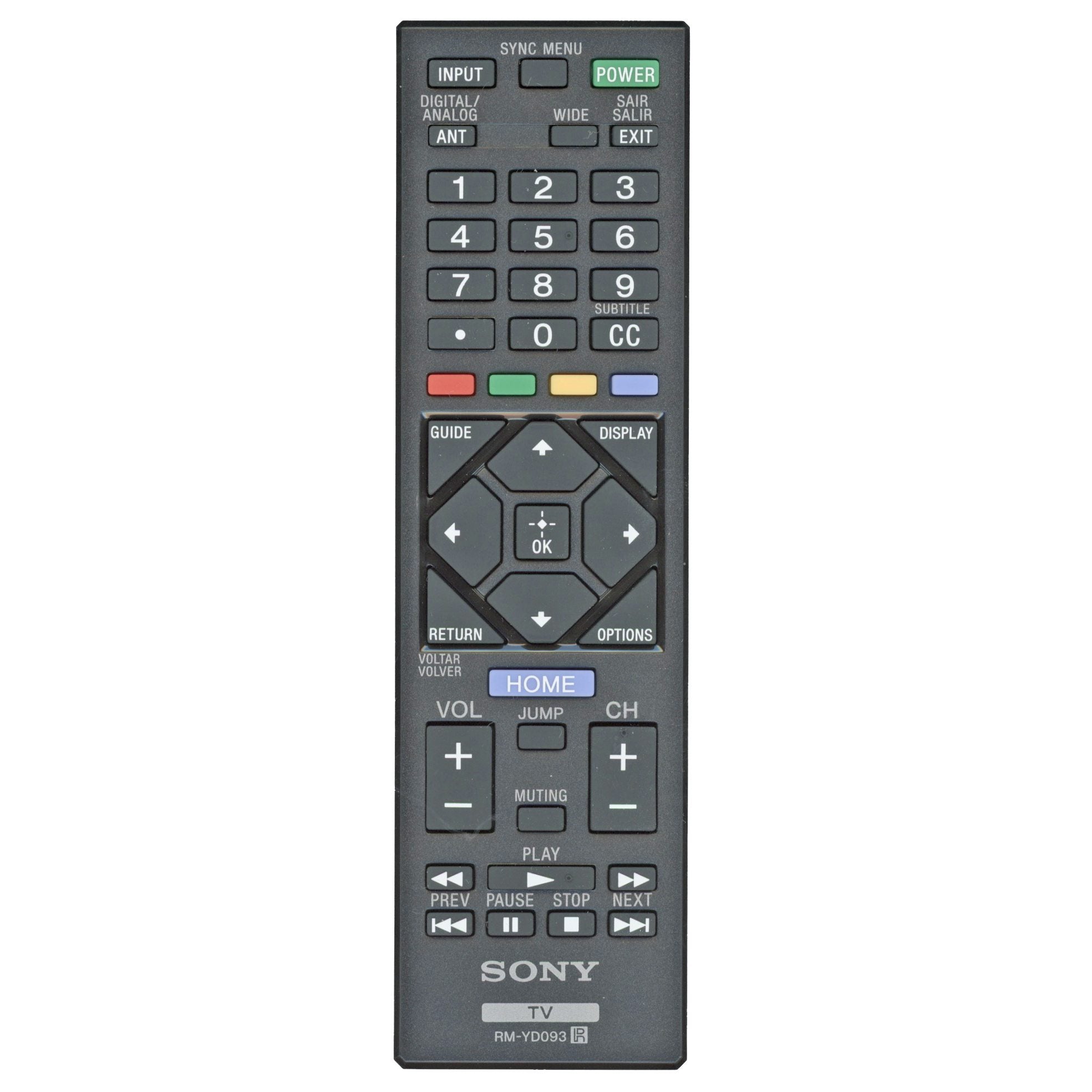 Sony RM-YD093 TV Remote Control - RMYD093
