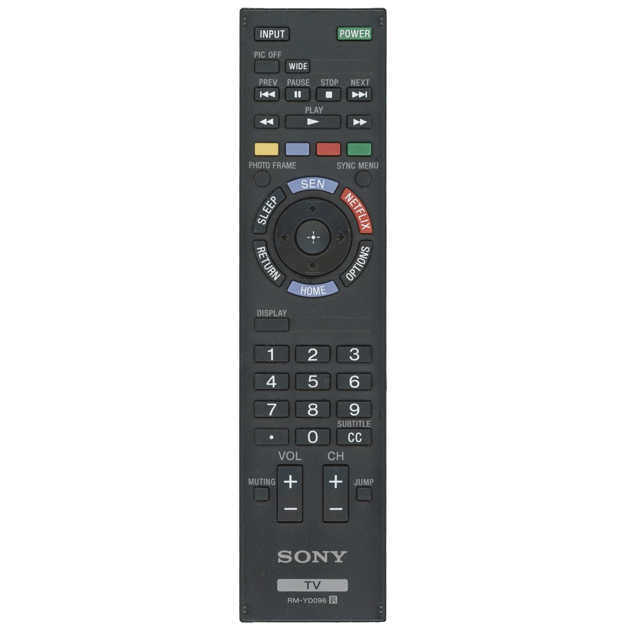 Control remoto para televisor Sony RMYD096