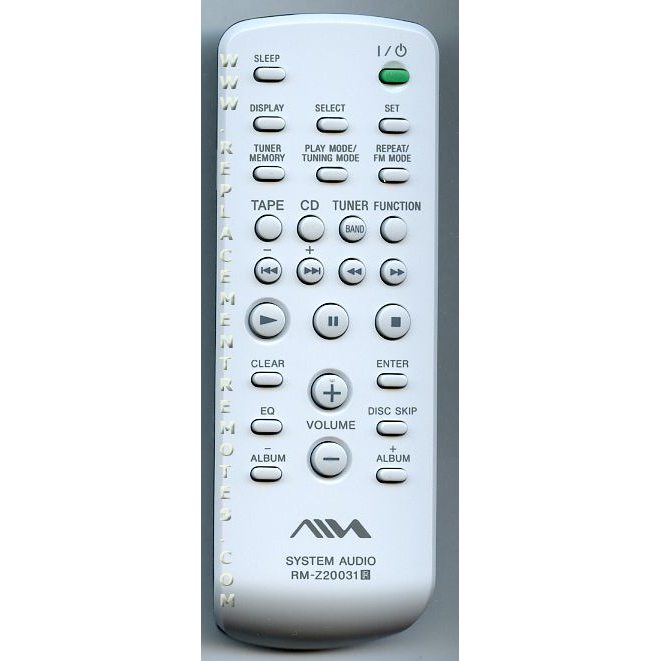 Control remoto de audio Sony RMZ20031