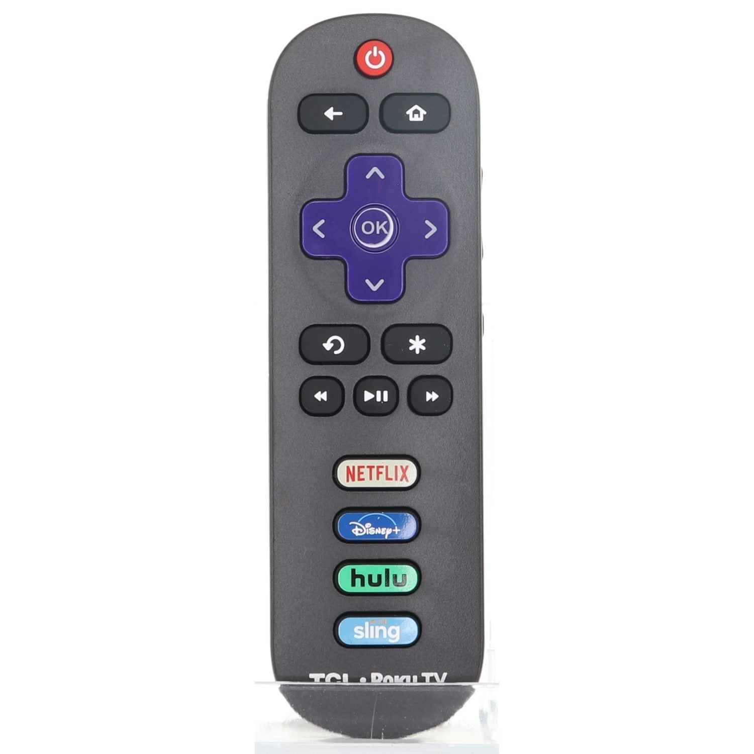 TCL RC280 Roku TV Remote Control  | Netflix | Disney | Hulu | Sling - 06-IRPT20-WRC280J