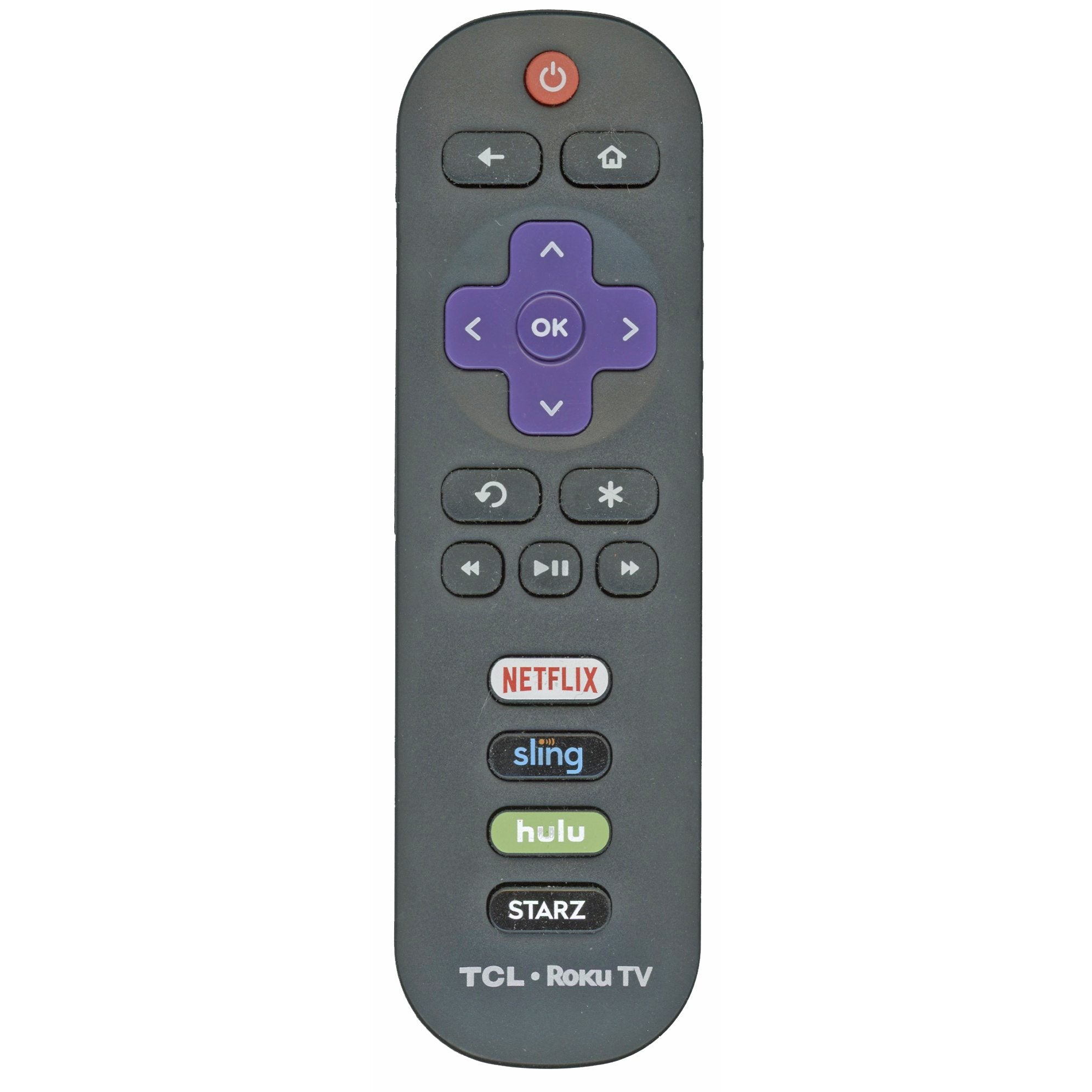 Télécommande TCL RC280 pour téléviseur Roku - Netflix, Sling, Hulu, Starz - RC280-HULU