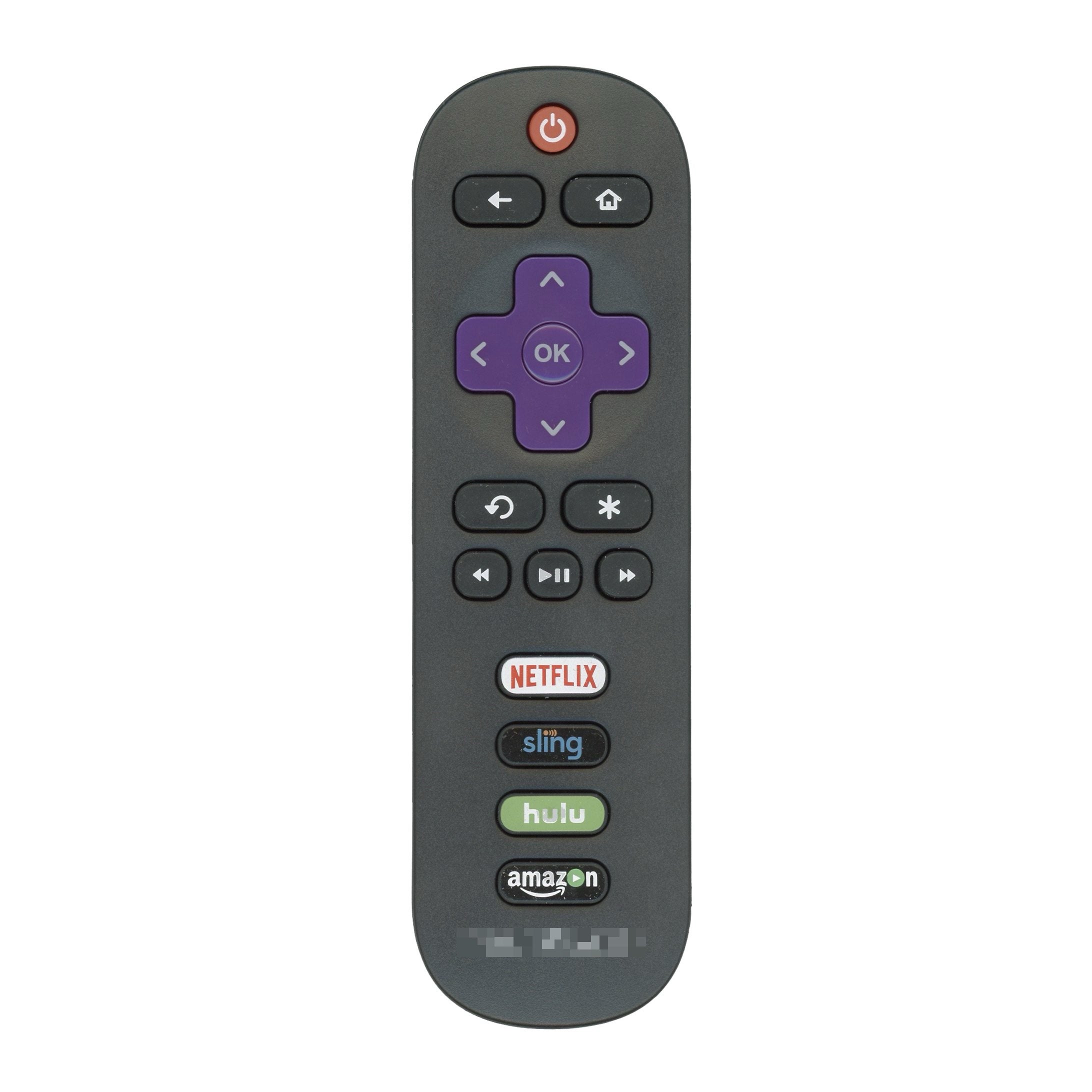 Control remoto para TV Roku TCL RC280J - Netflix, Sling, Hulu, Amazon - 06-IRPT20-NRC280J