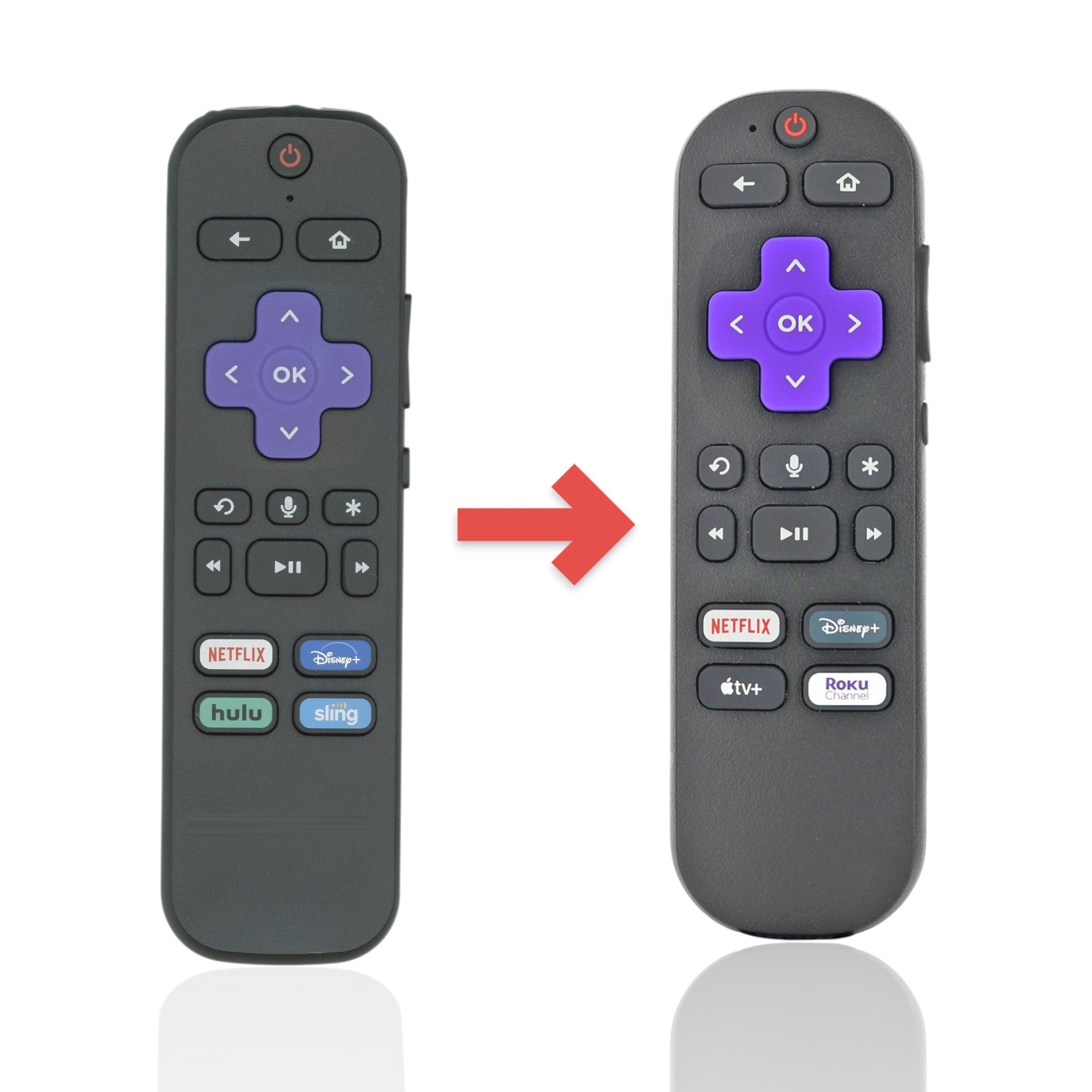 Télécommande vocale TCL RCEL5 pour téléviseur Roku - 06-WFZNYY-HRC580