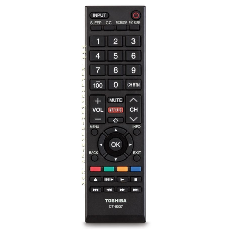 Toshiba CT8037 TV Remote Control