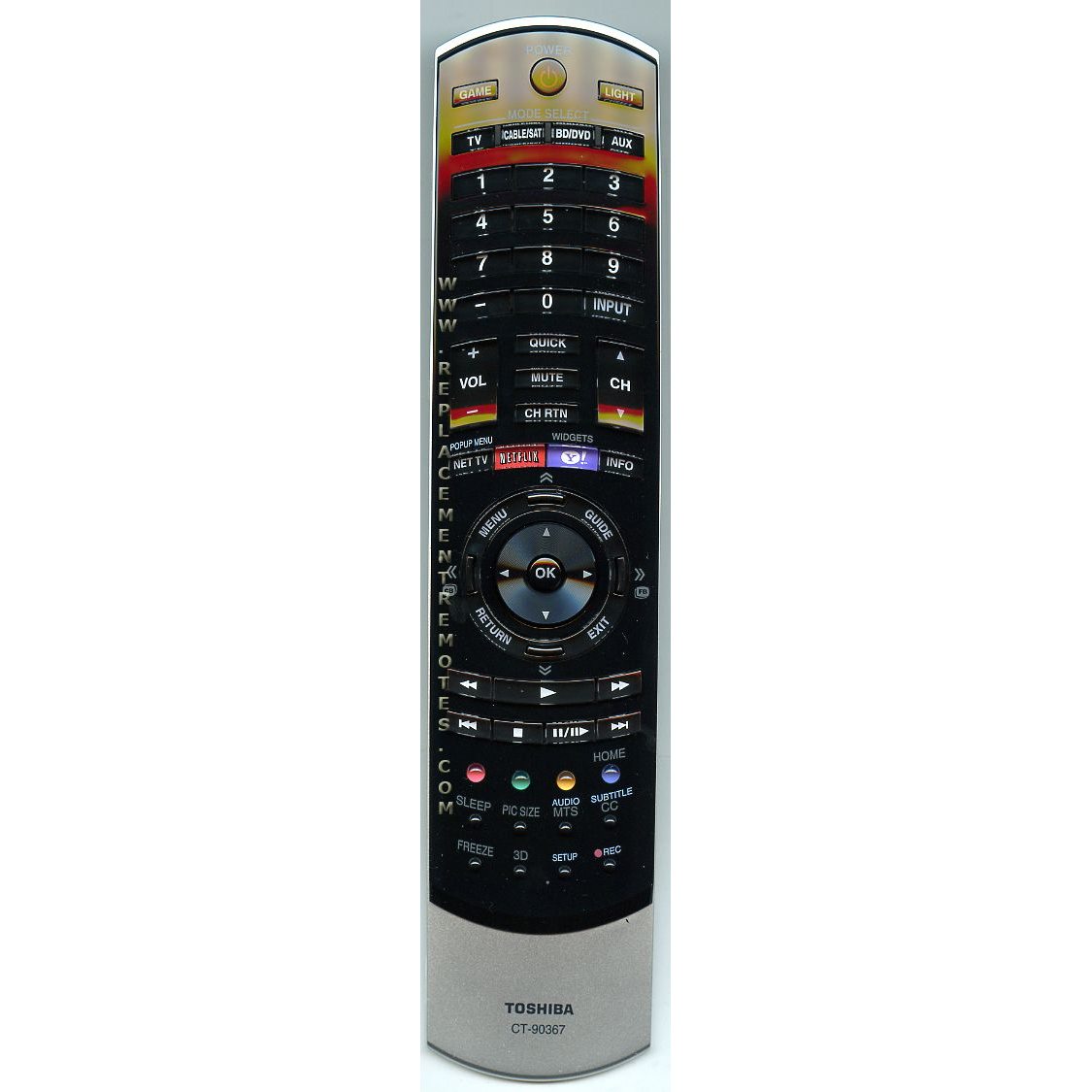 Télécommande pour téléviseur Toshiba CT90367