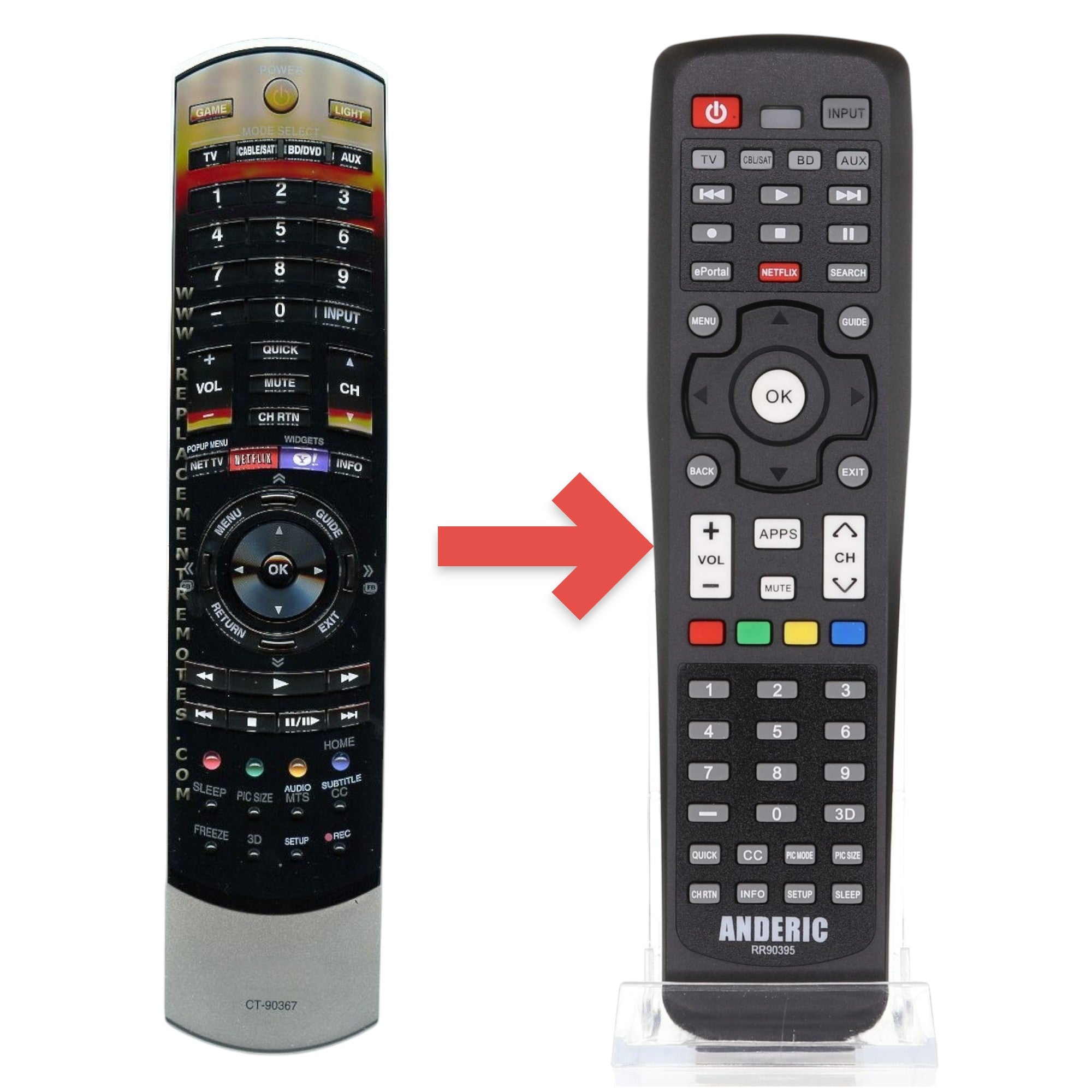 Control remoto para TV Toshiba CT90367