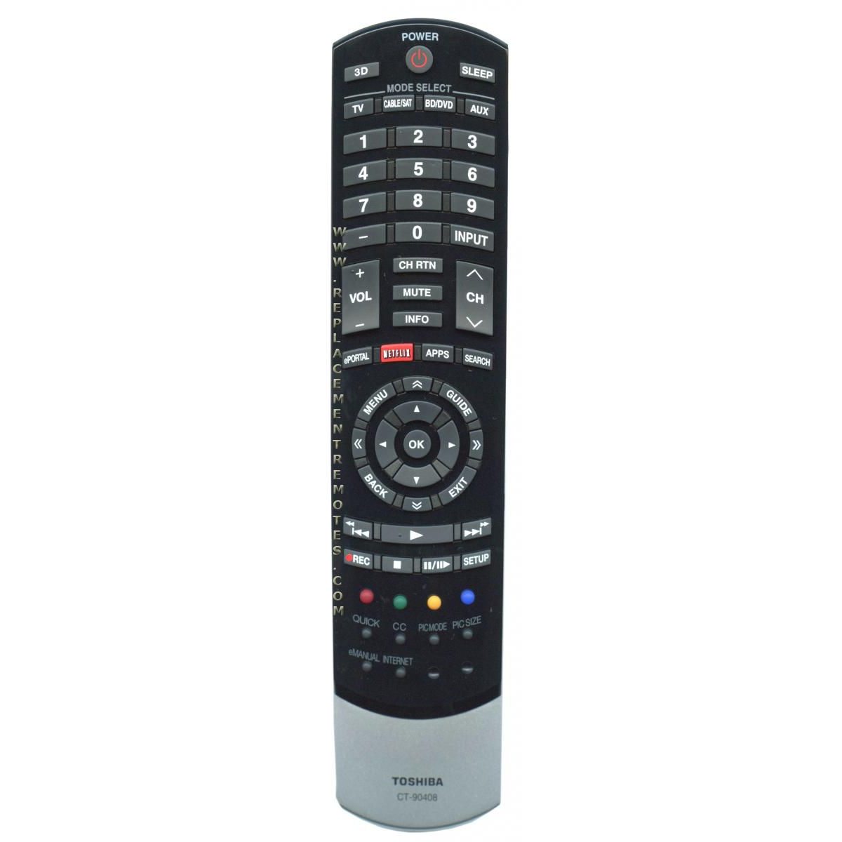 Control remoto para TV Toshiba CT90408