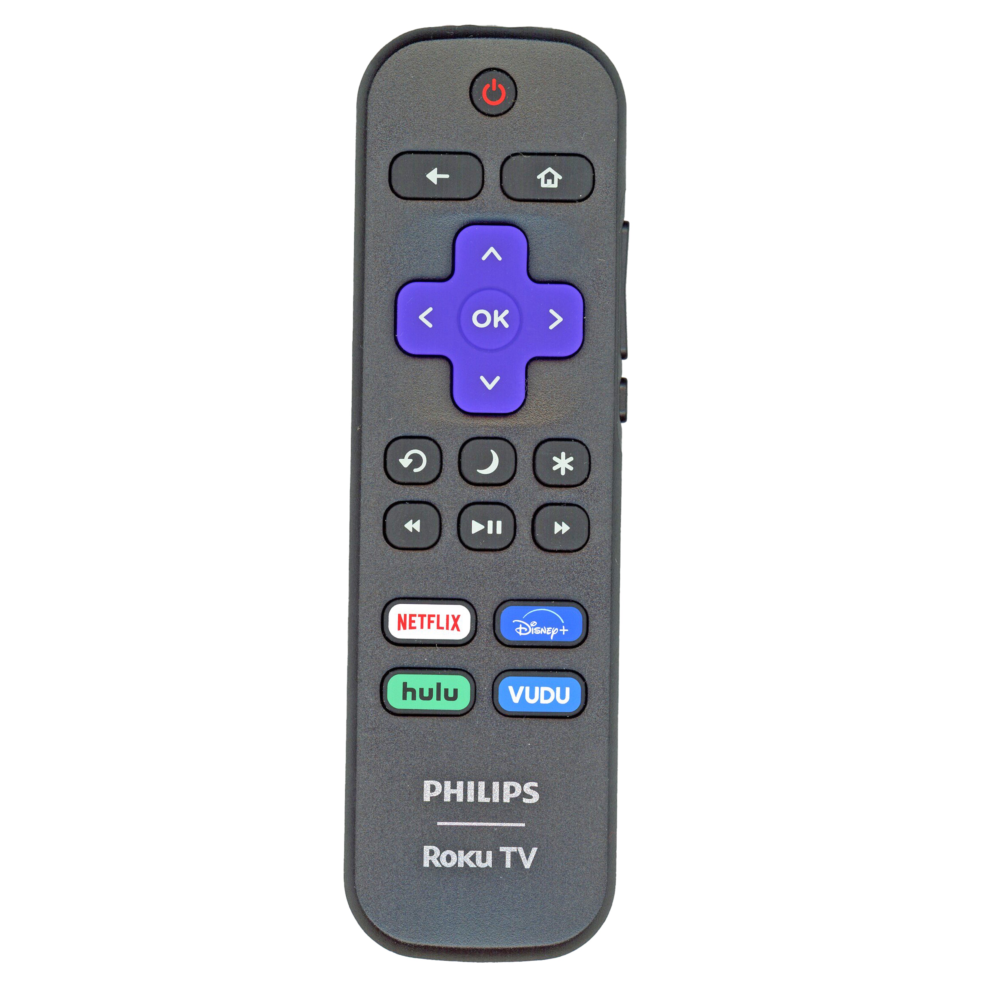 Philips / Magnavox RCALIR Roku TV Remote Control | Netflix |  Disney |  Hulu | Vudu - 3226000856 - URMT21CND016