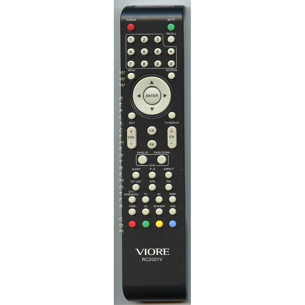 Control remoto para TV Viore RC2001V