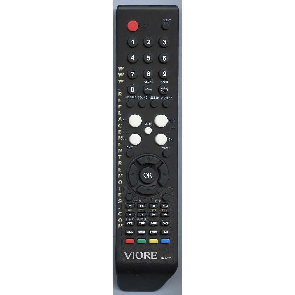 Télécommande TV/DVD Viore RC3007V