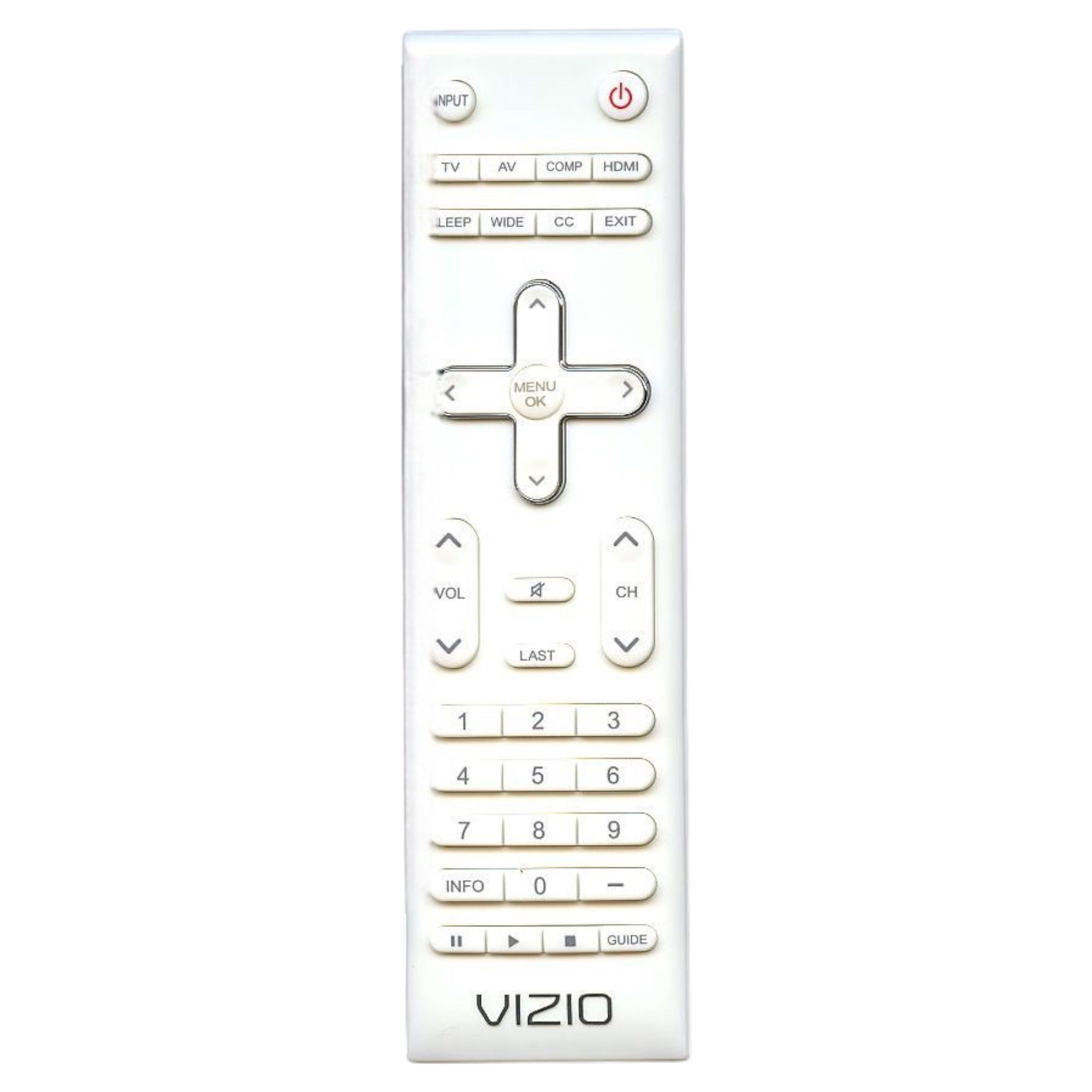 Vizio VUR11 WHITE TV Remote Control