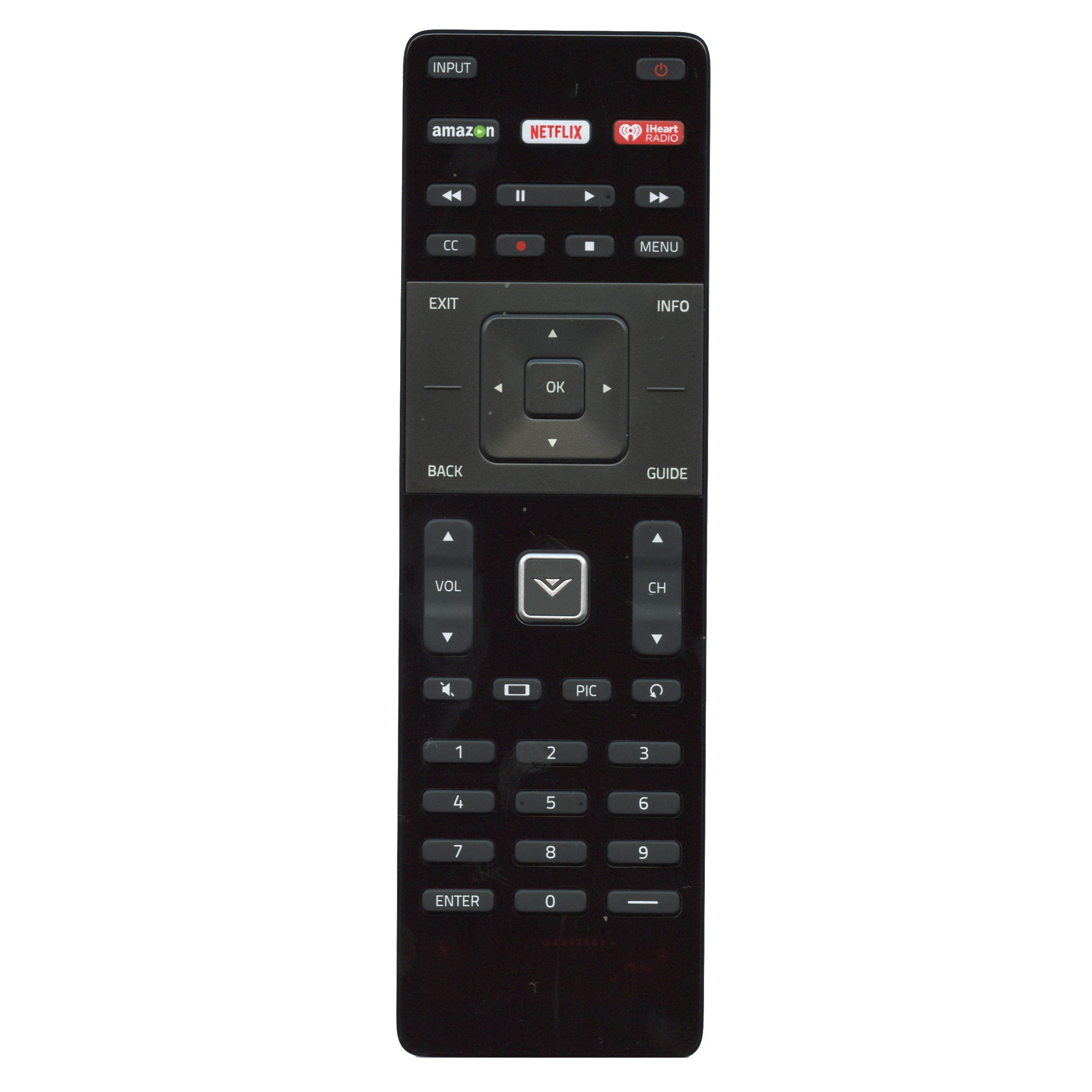 Control remoto para TV Vizio XRT122 - Amazon, Netflix, iHeart Radio - 98003061083