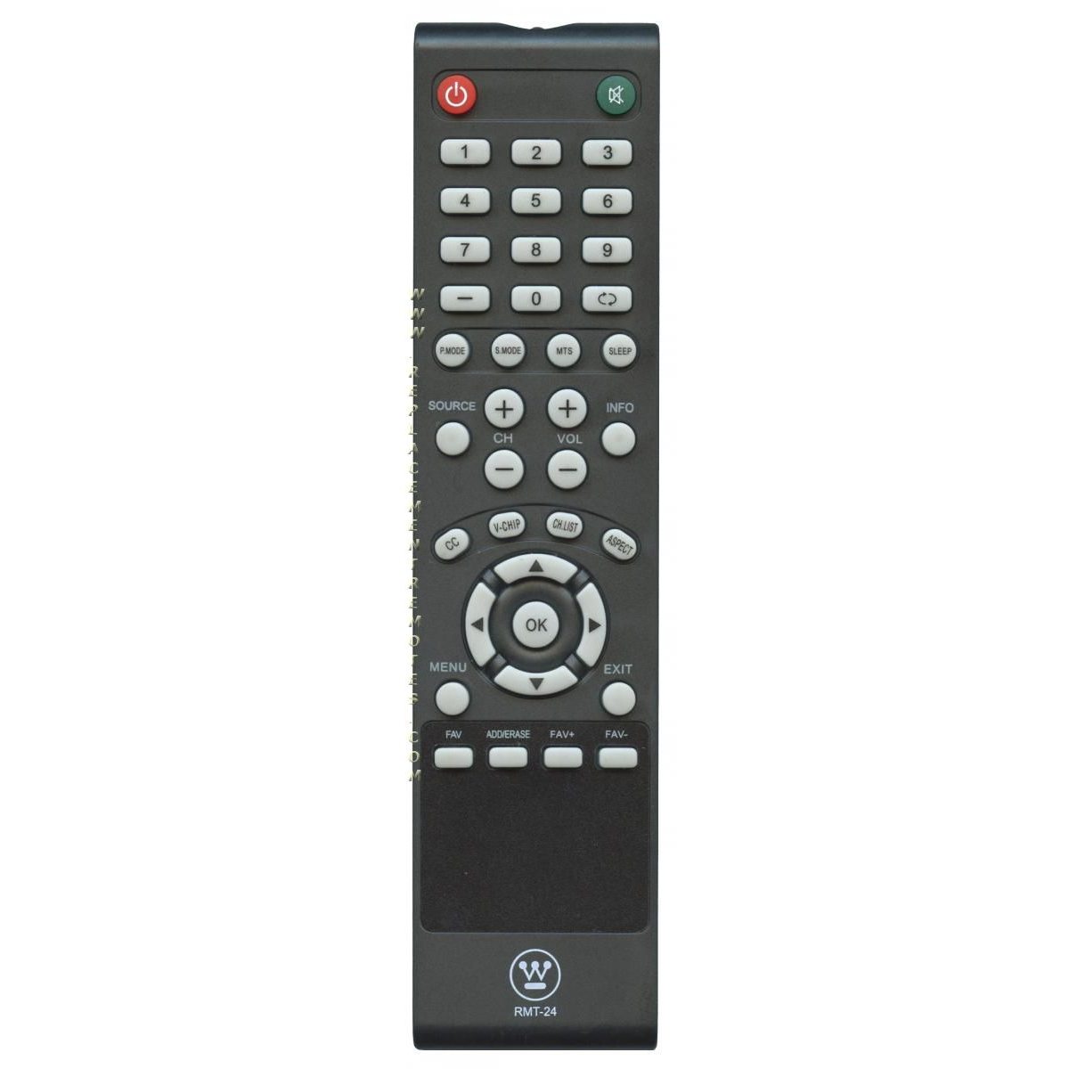 Control remoto para TV Westinghouse RMT24