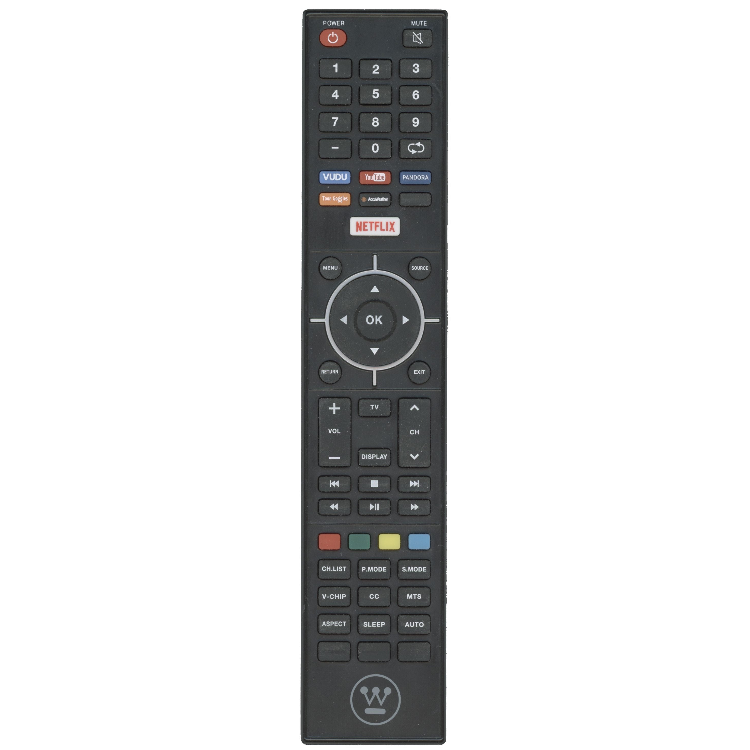 Télécommande pour téléviseur intelligent Westinghouse WD65NC - 84505803B00