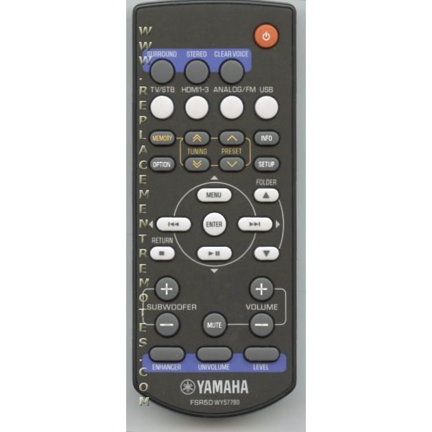 Yamaha FSR50 Audio Remote Control