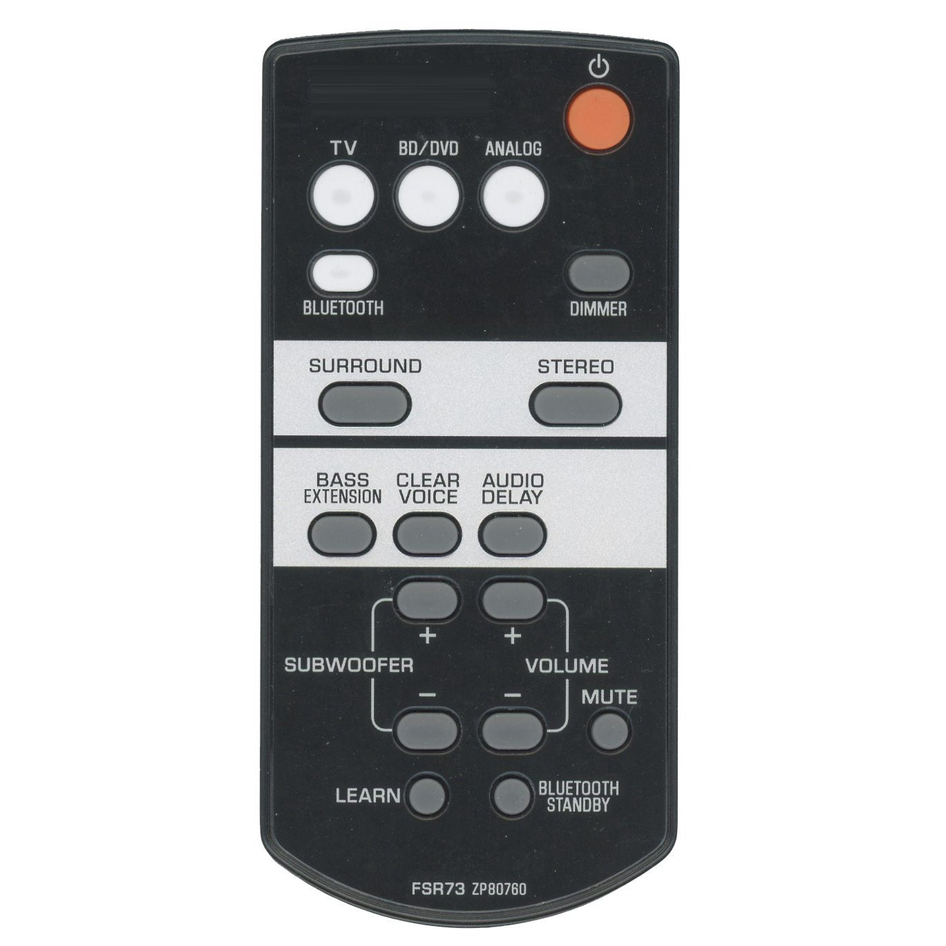 Yamaha FSR73 Sound Bar Remote Control - ZP807600