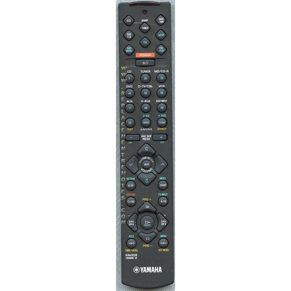 Yamaha RAV206 Receiver Remote Control