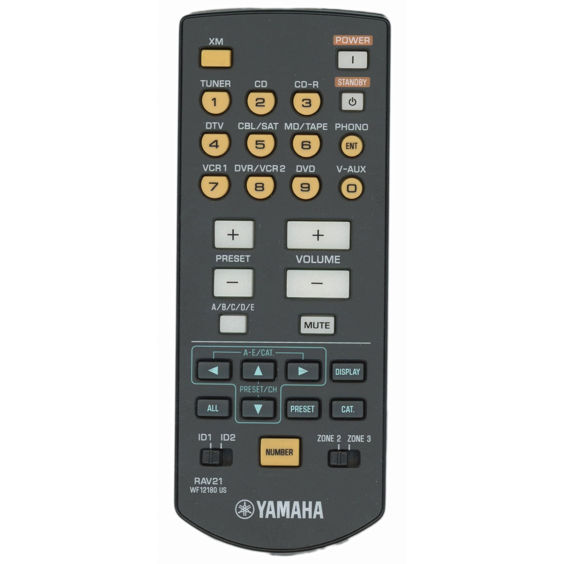 Yamaha RAV21 zone 2 Receiver Remote Control