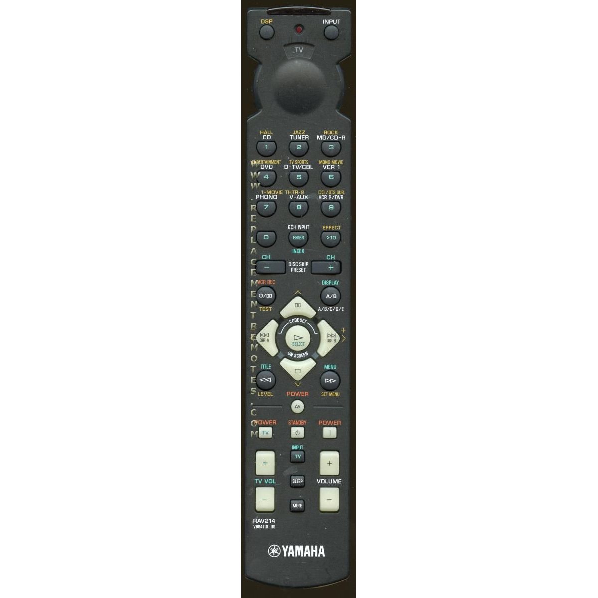 Télécommande du récepteur Yamaha RAV214