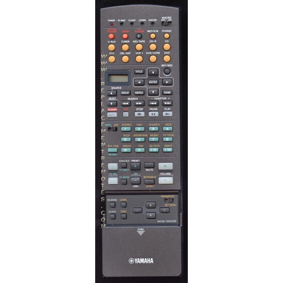Yamaha RAV228 Receiver Remote Control