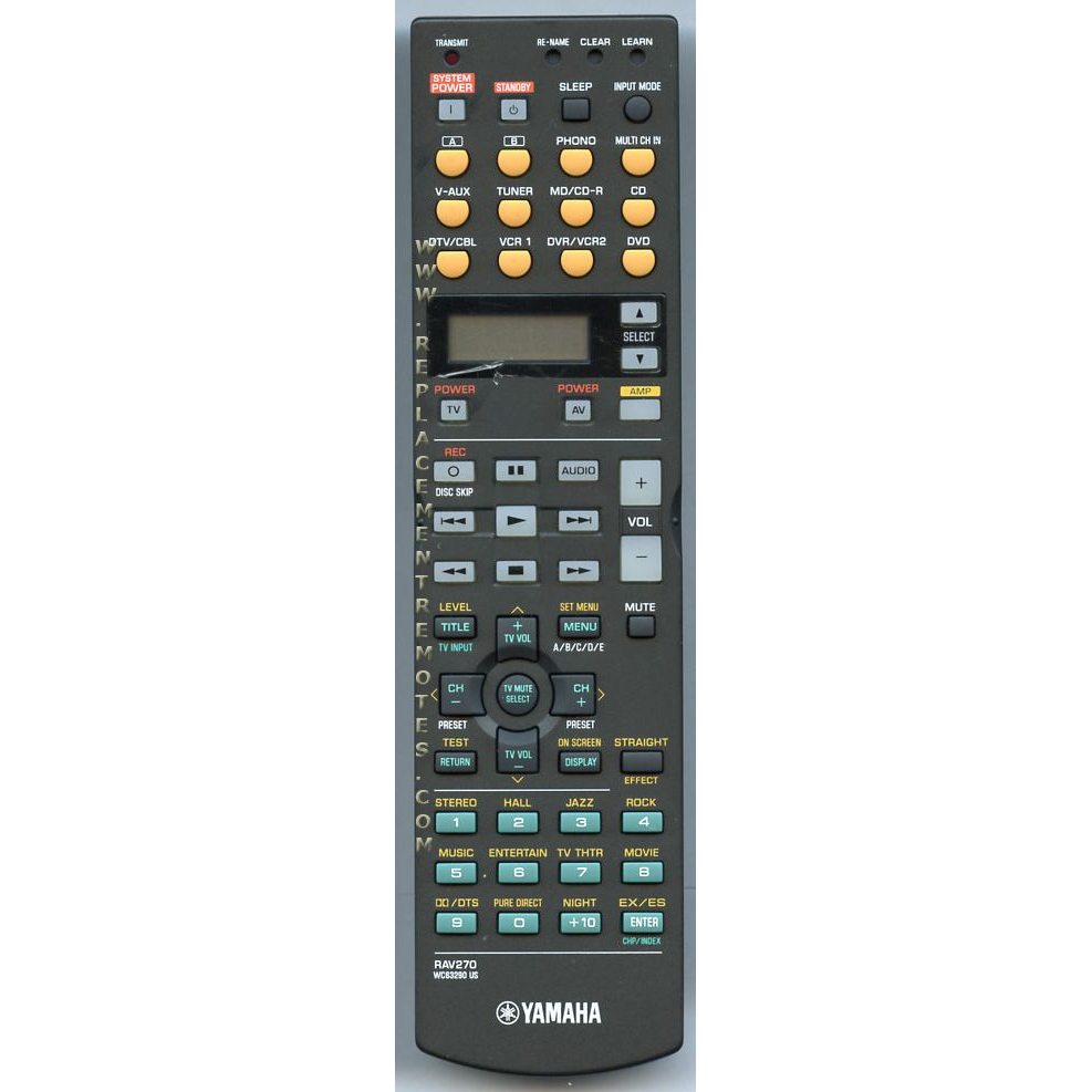Yamaha RAV270 Receiver Remote Control