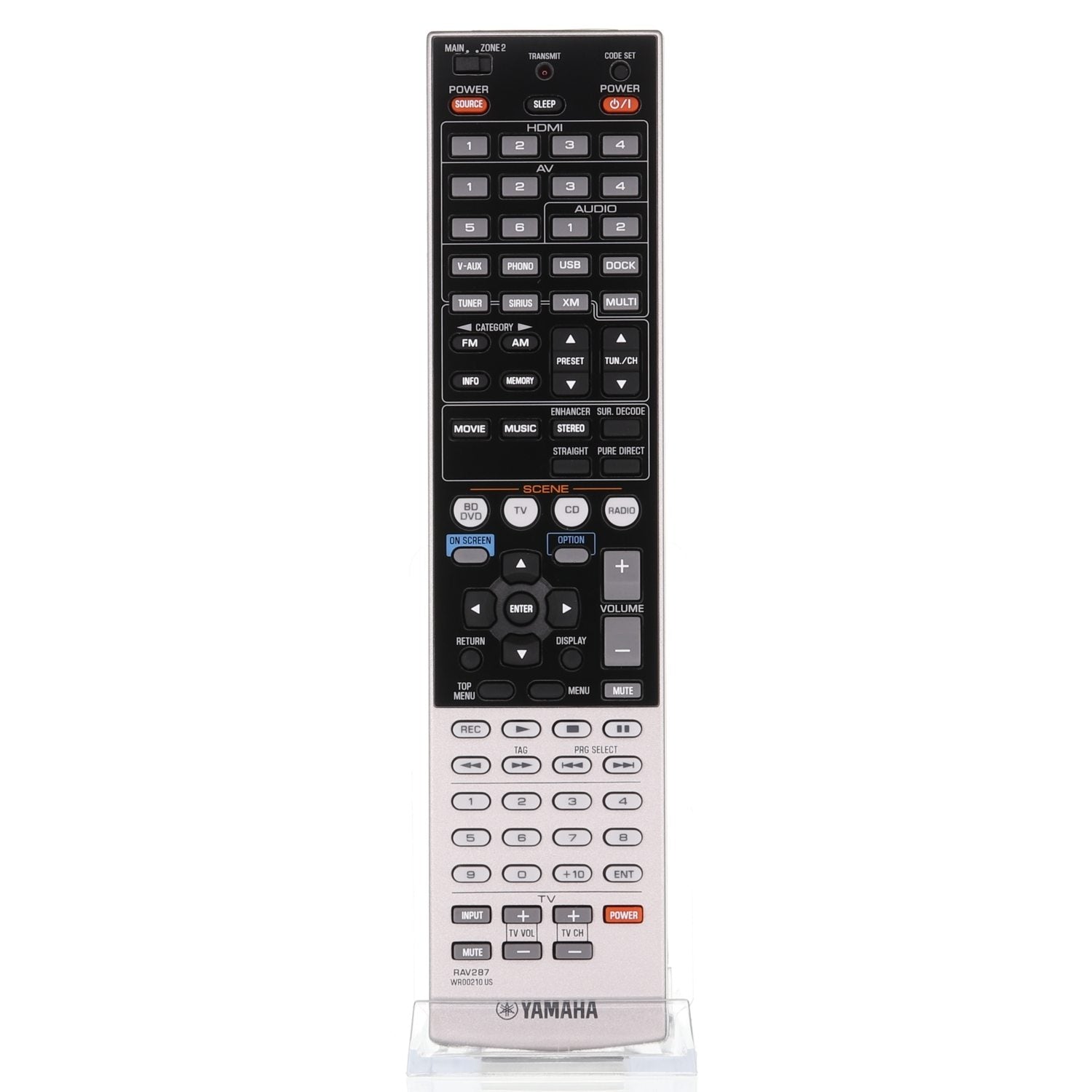 Télécommande du récepteur Yamaha RAV287