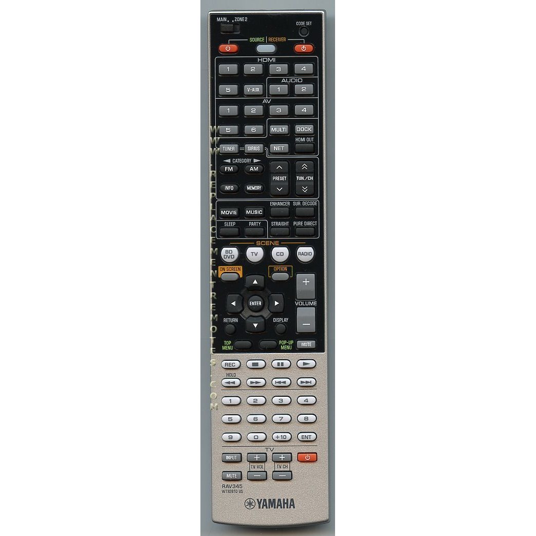 Control remoto del receptor Yamaha RAV345