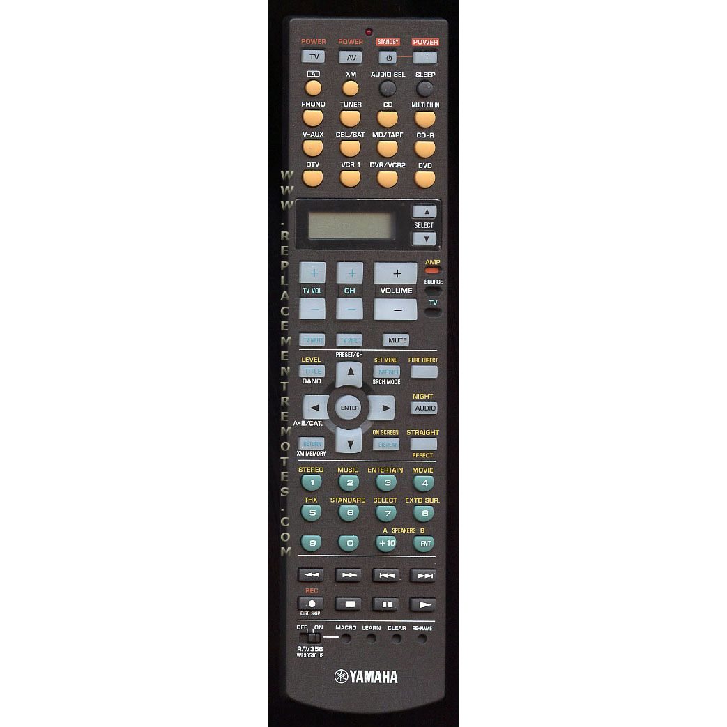 Yamaha RAV356 Receiver Remote Control