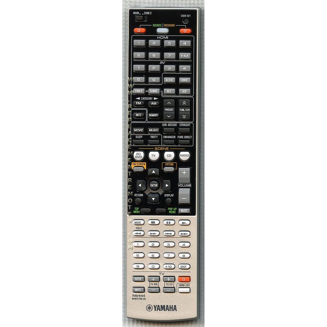 Control remoto del receptor Yamaha RAV444