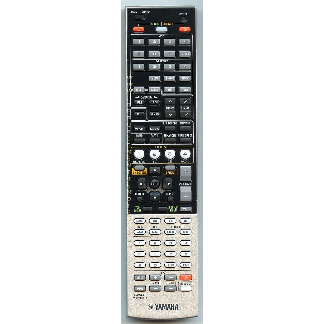 Control remoto del receptor Yamaha RAV448