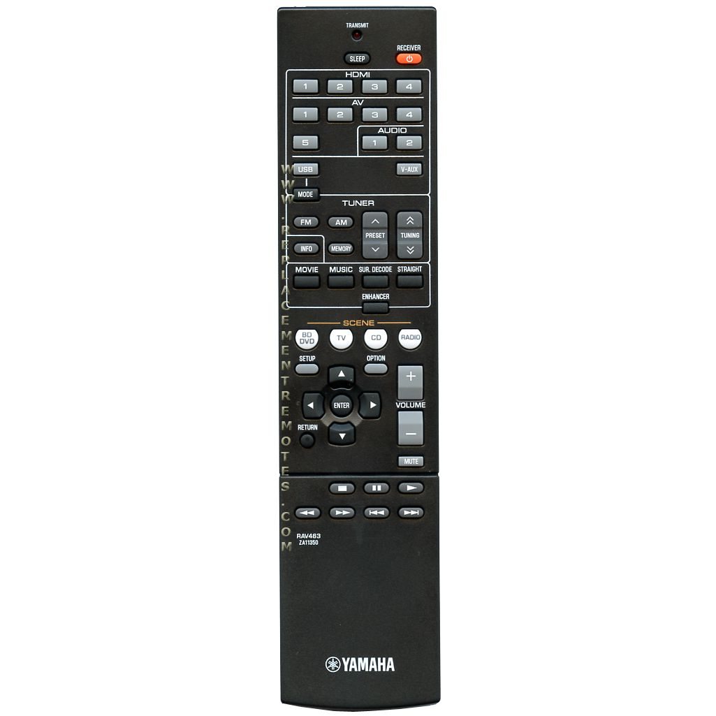 Télécommande du récepteur Yamaha RAV463