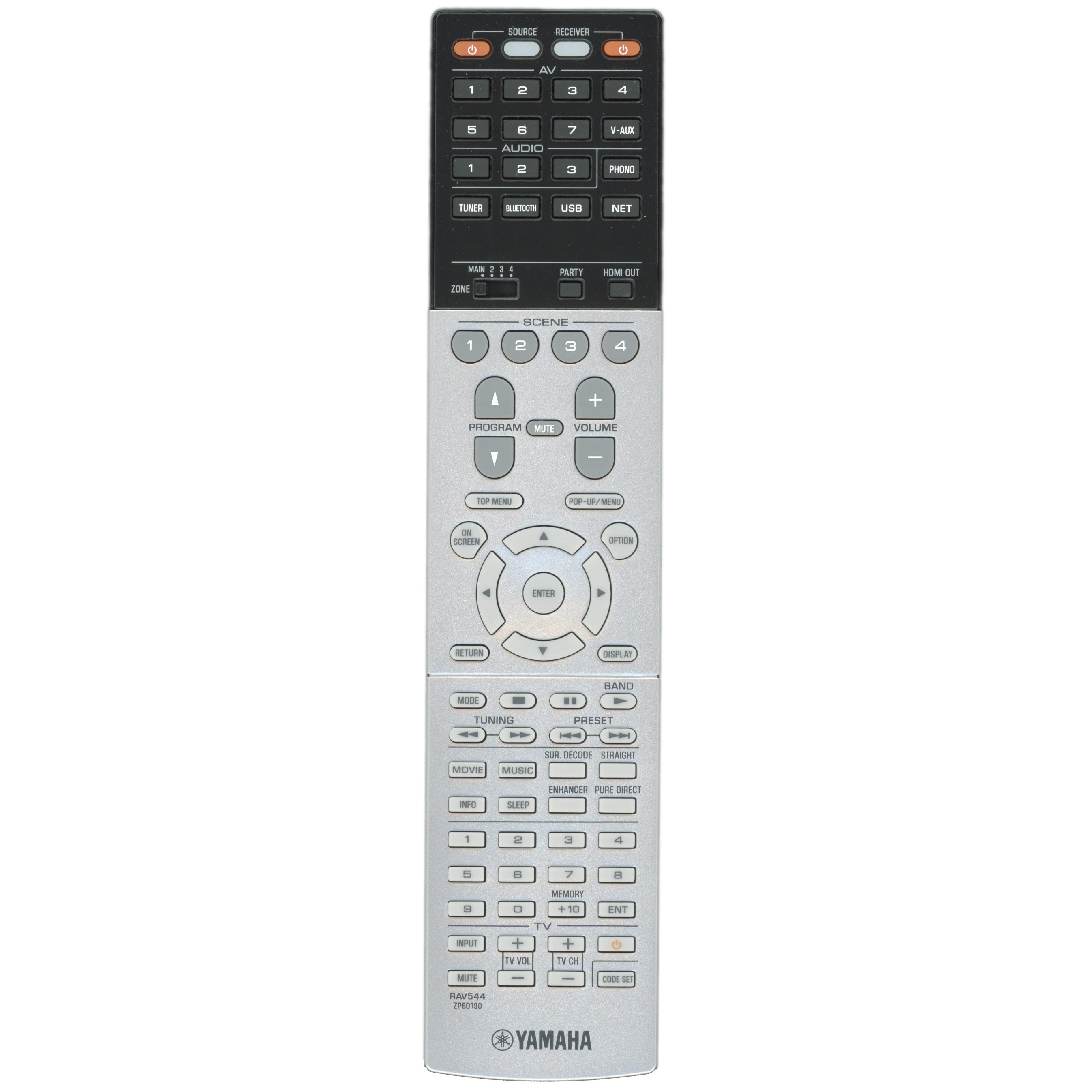 Control remoto del receptor Yamaha RAV544