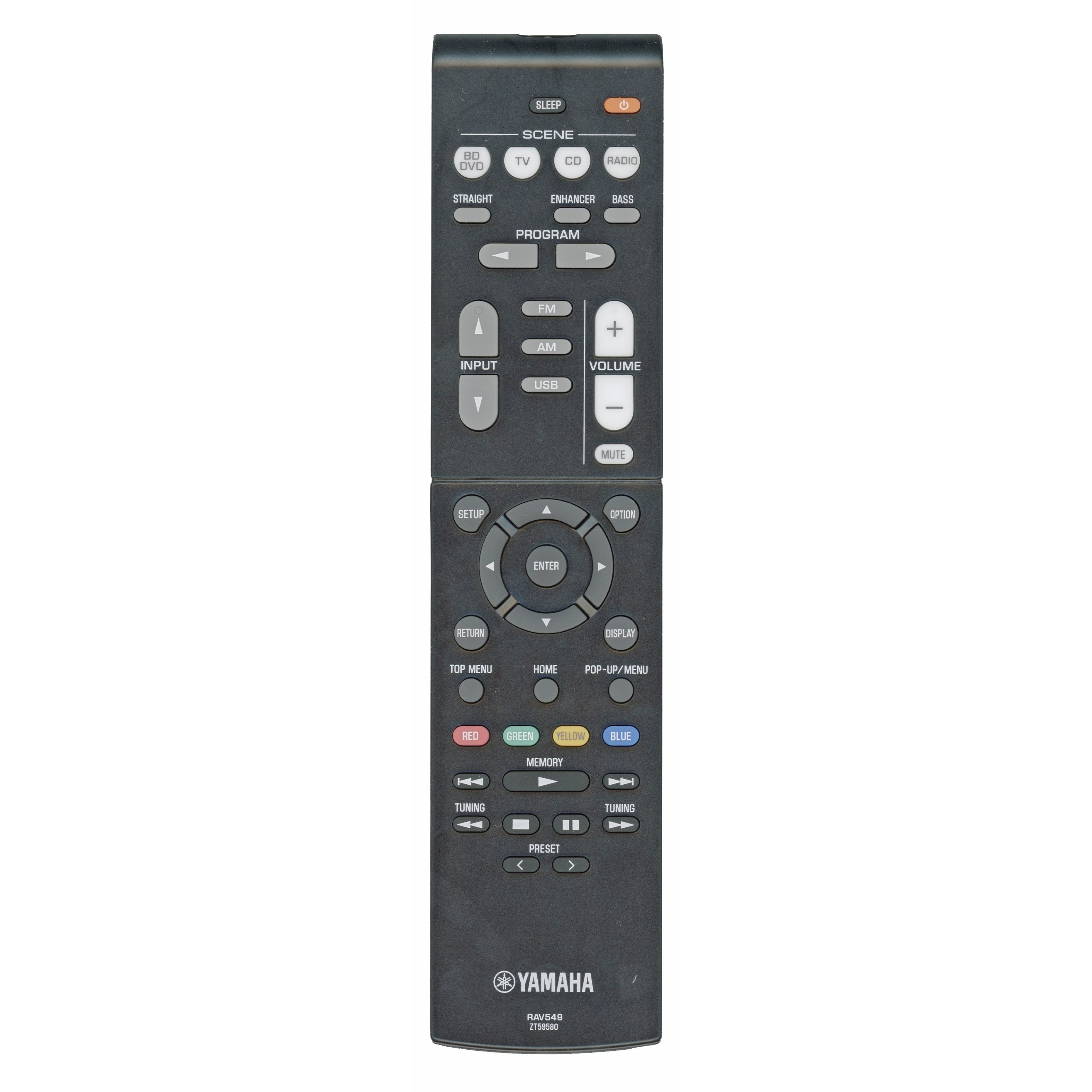 Yamaha RAV549 AV Receiver Remote Control - ZT595800