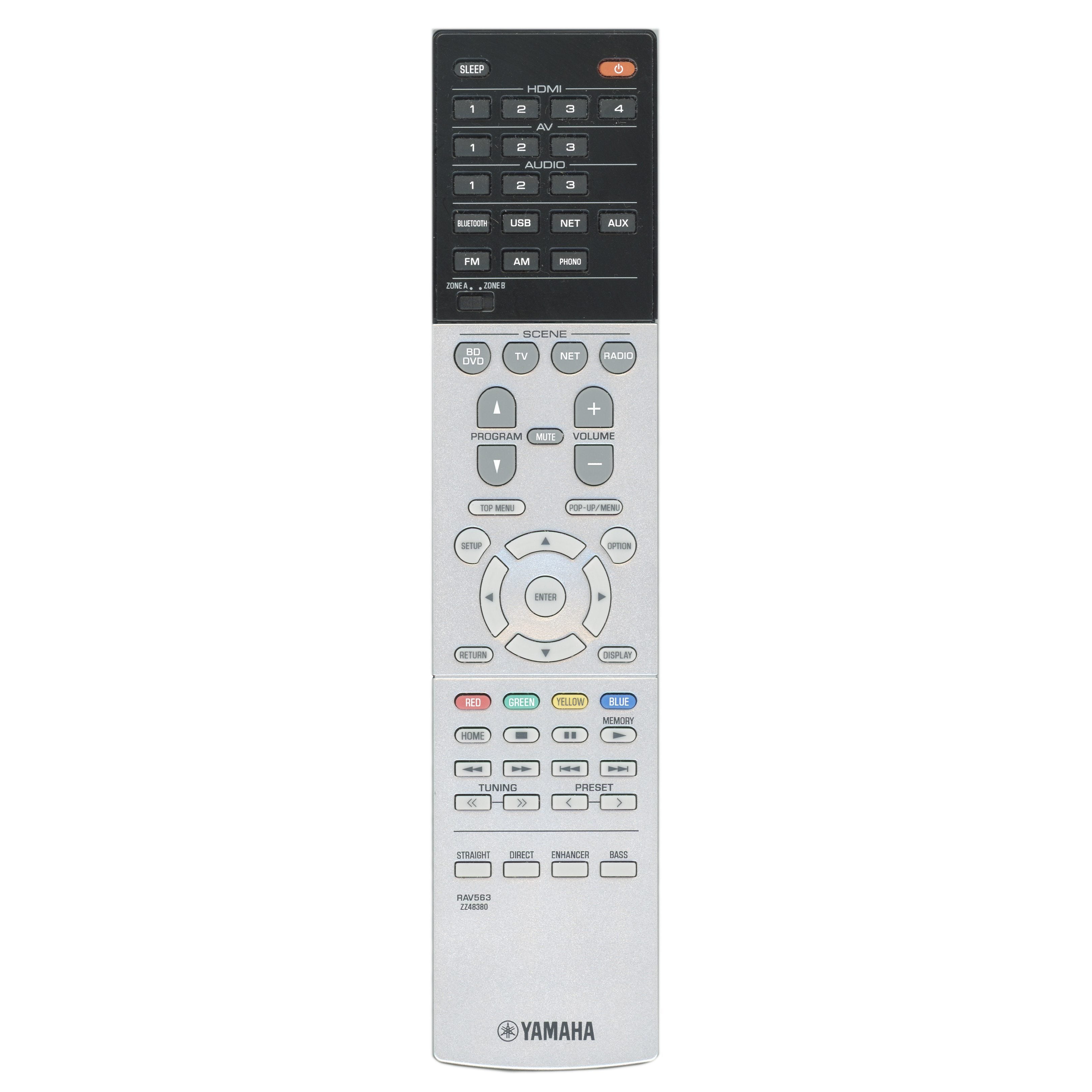 Télécommande du récepteur Yamaha RAV563