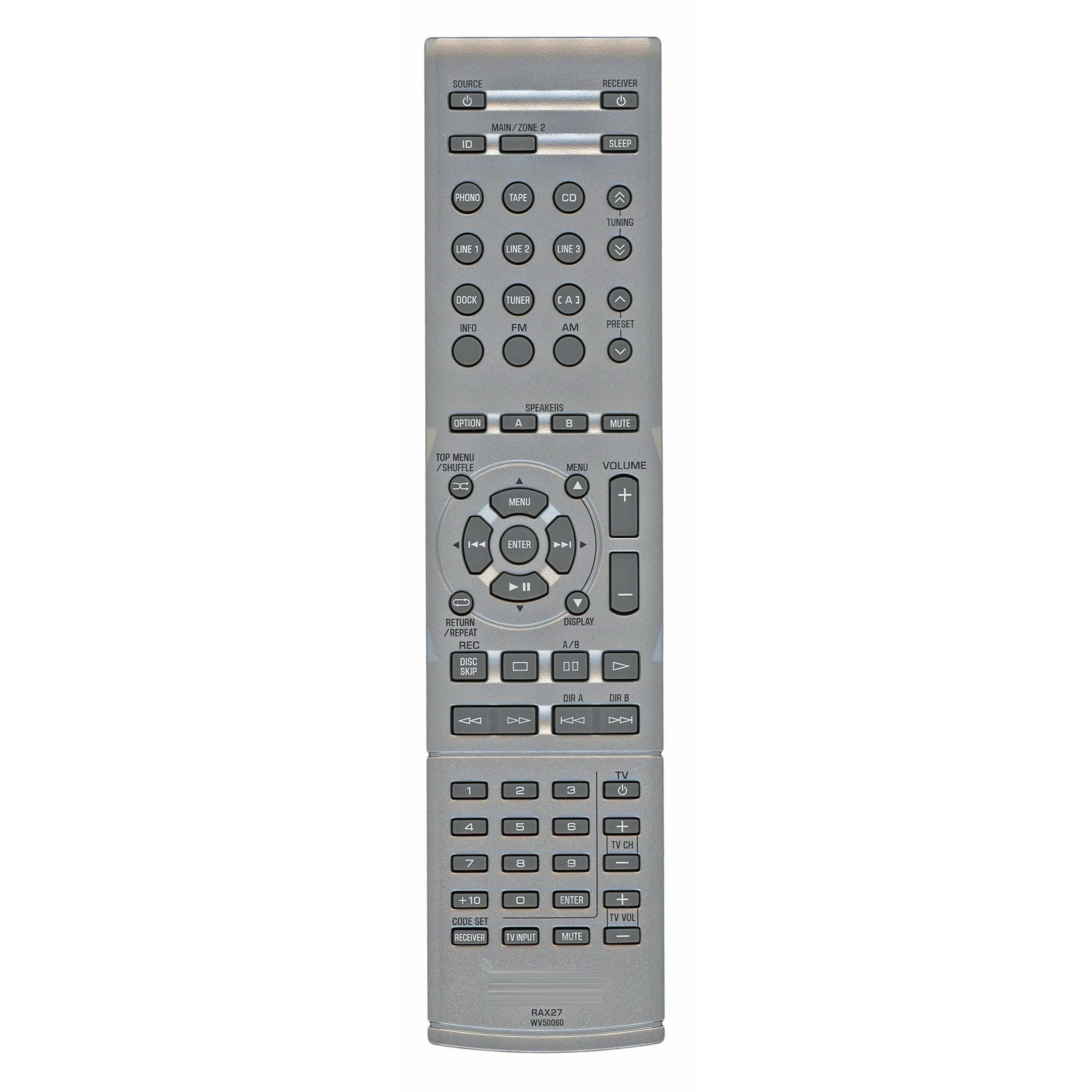 Yamaha RAX27 Natural Sound Stereo Receiver A/V Remote Control - WV5006