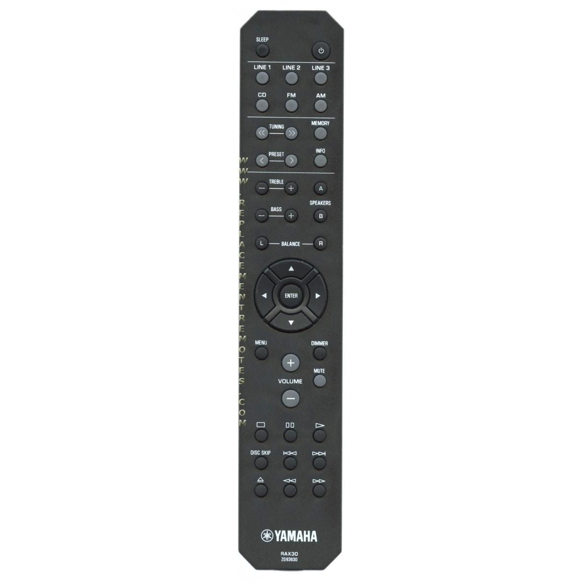 Control remoto de audio Yamaha RAX30