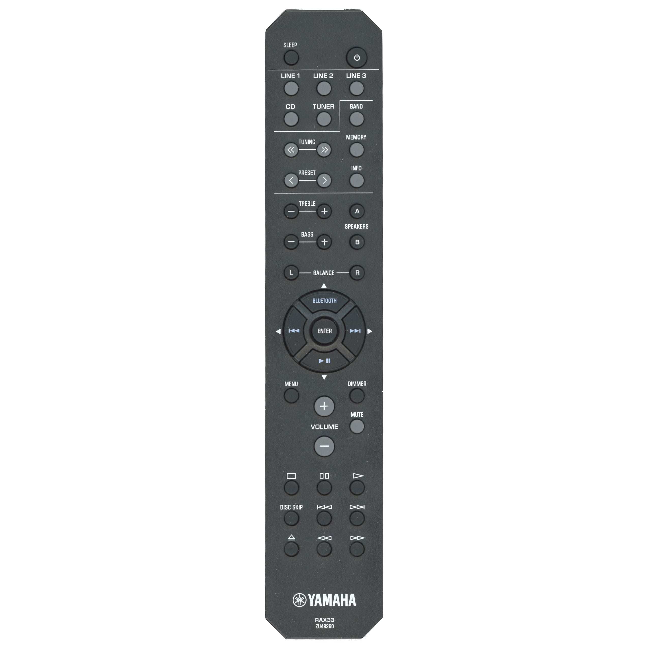Yamaha RAX33 Audio Remote Control