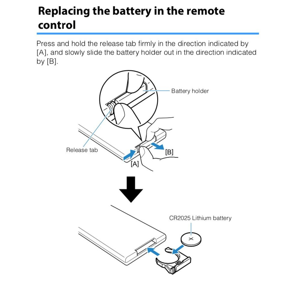 Télécommande pour barre de son Yamaha VAF76400