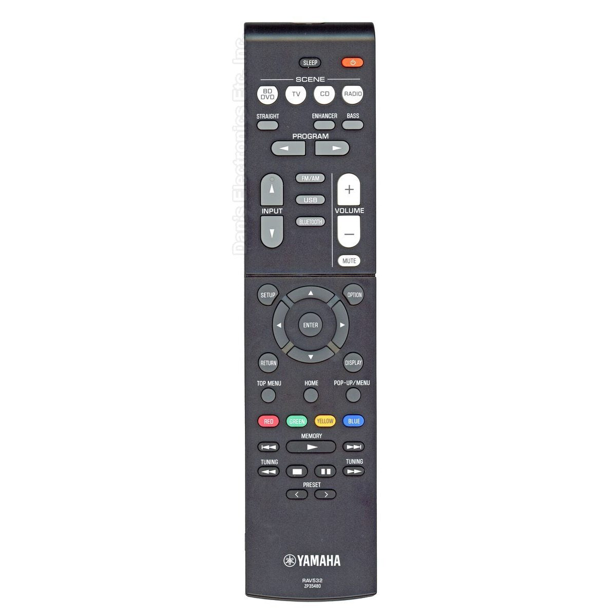 Yamaha RAV532 Receiver Remote Control